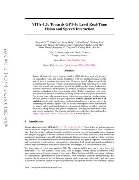 VITA-1.5 paper thumbnail